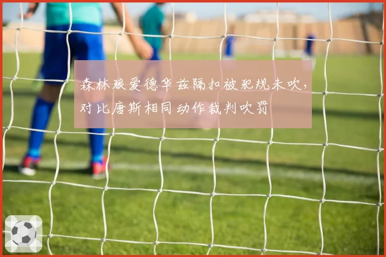森林狼爱德华兹隔扣被犯规未吹,对比唐斯相同动作裁判吹罚